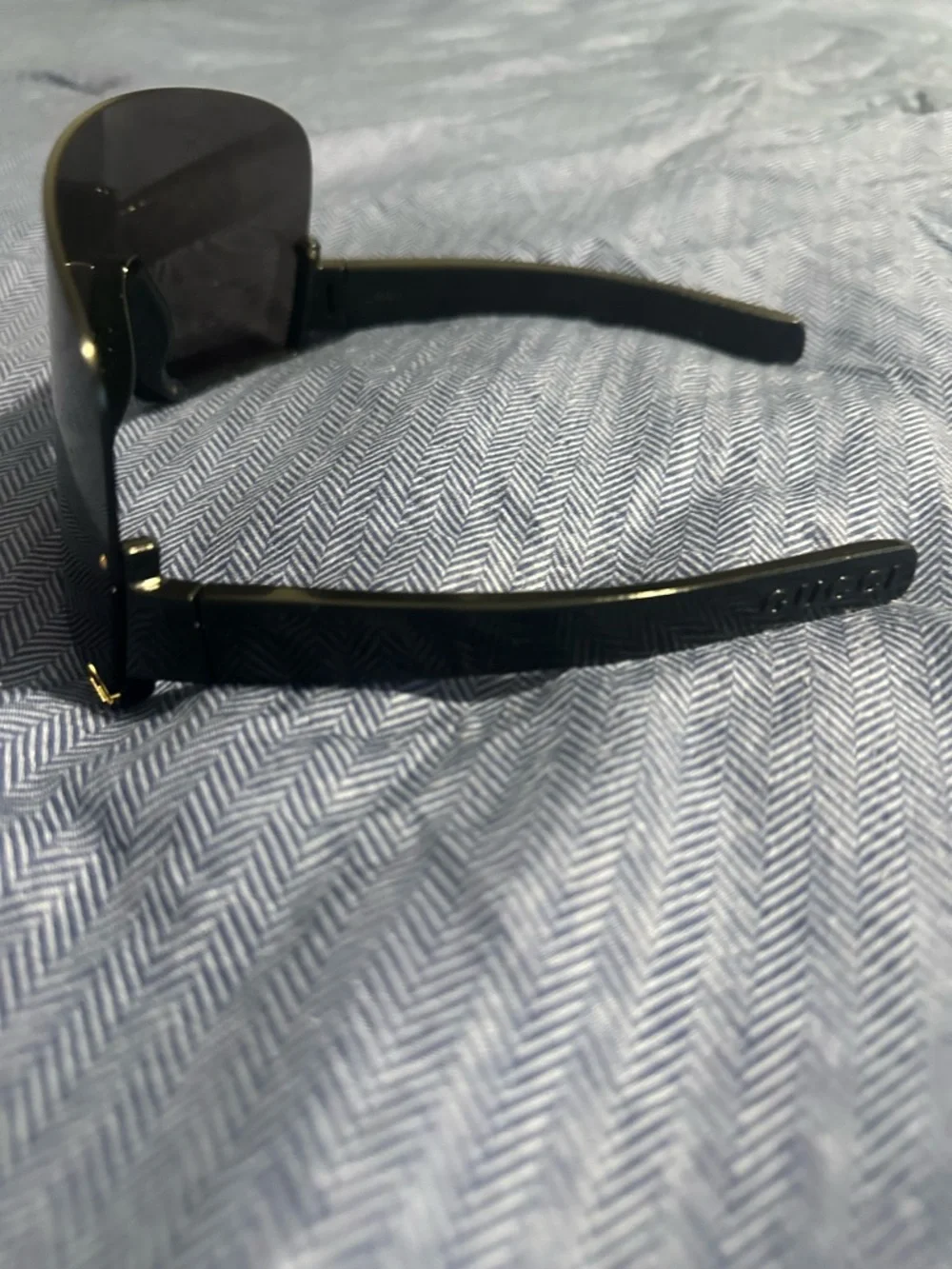 Gucci Black Shield VR/AR Visor Sunglass Accessory